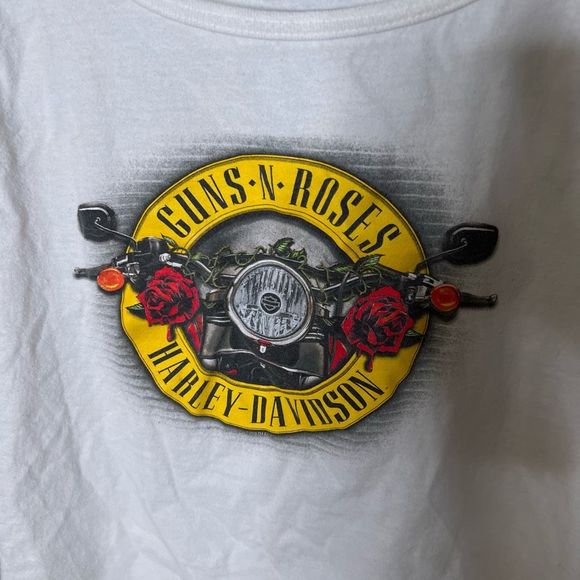 Guns N Roses Harley Davidson Womens Tank Top Medium - Picture 2 of 3